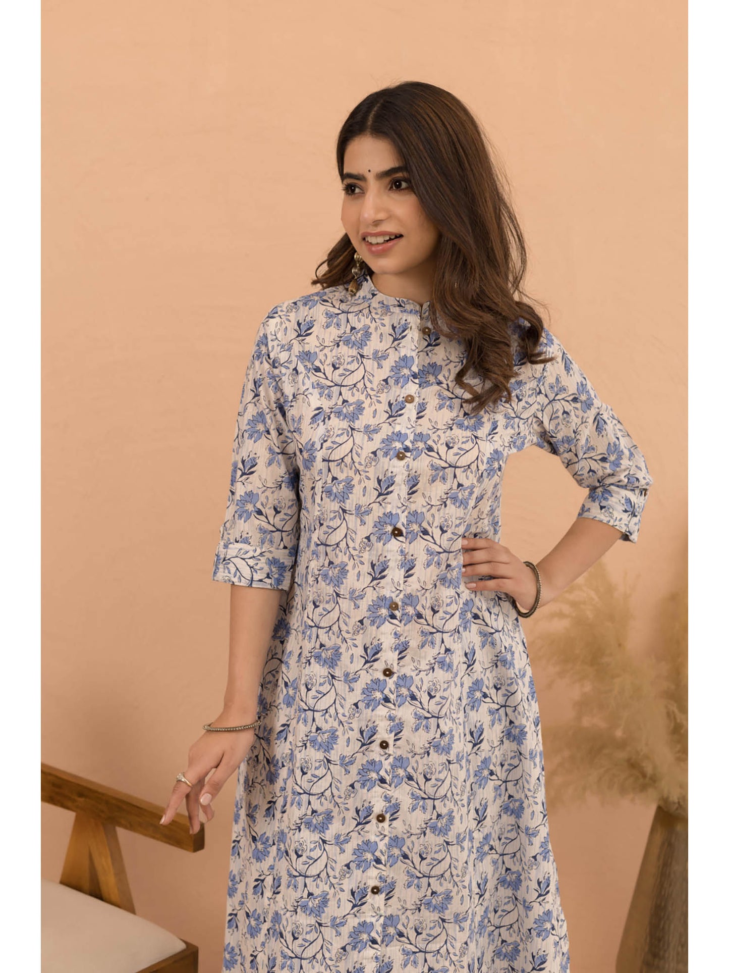 Women Blue Floral Co-Ord Set