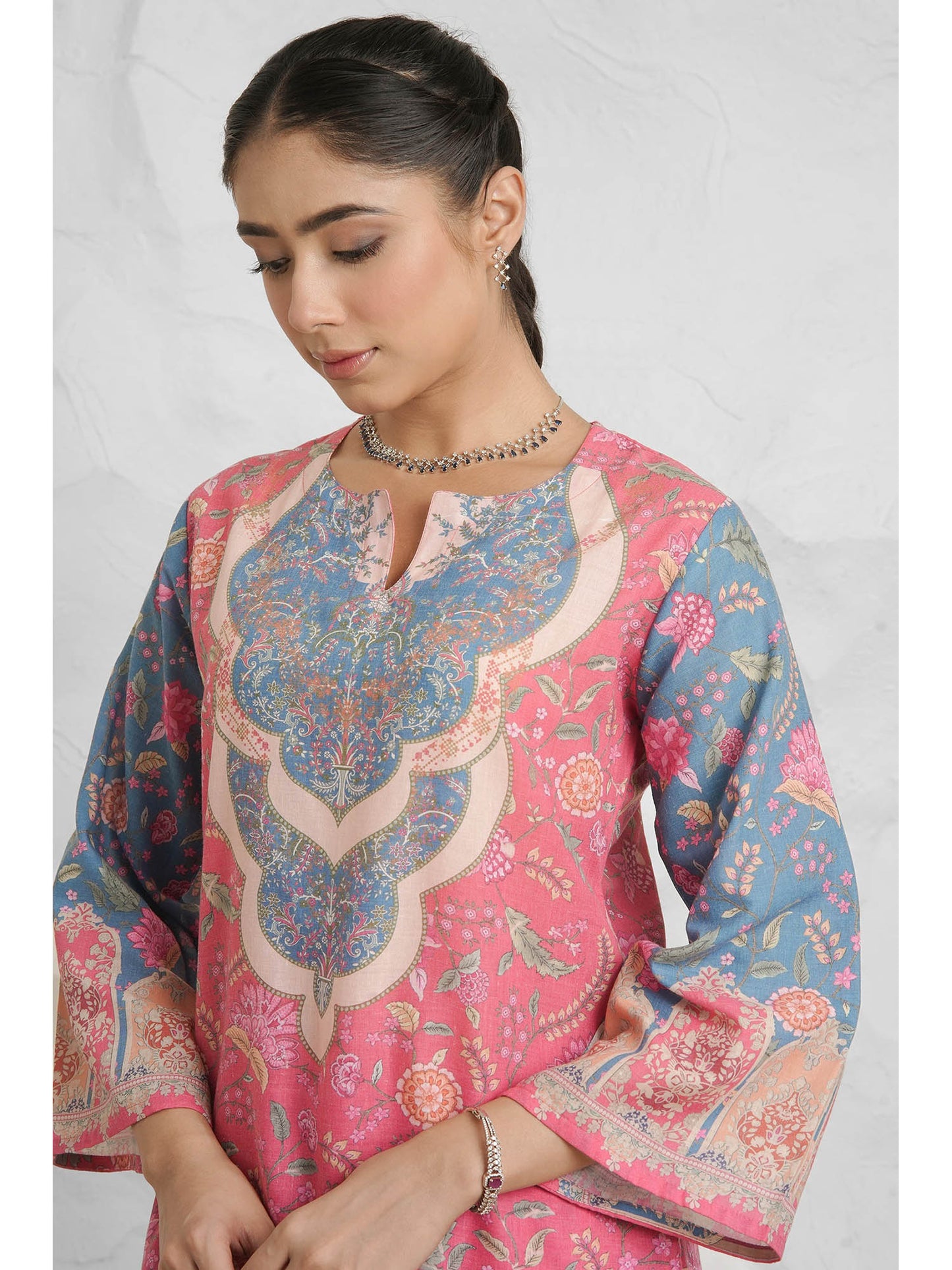 Women Pink Floral Co-Ord Set
