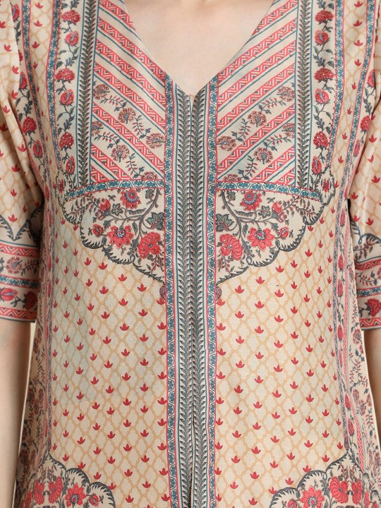 ZARIMO Printed Top & Palazzos Co-Ords