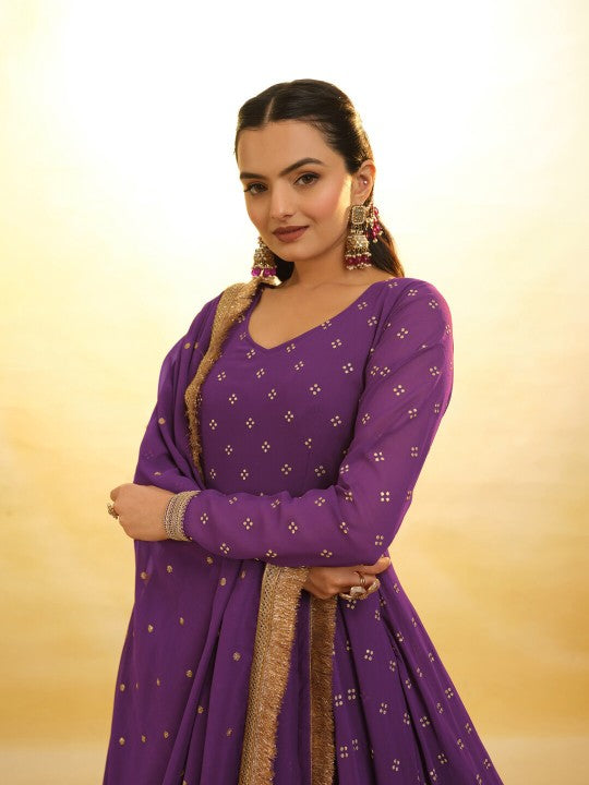 Fusionic Ethnic Motifs Printed Anarkali Kurta