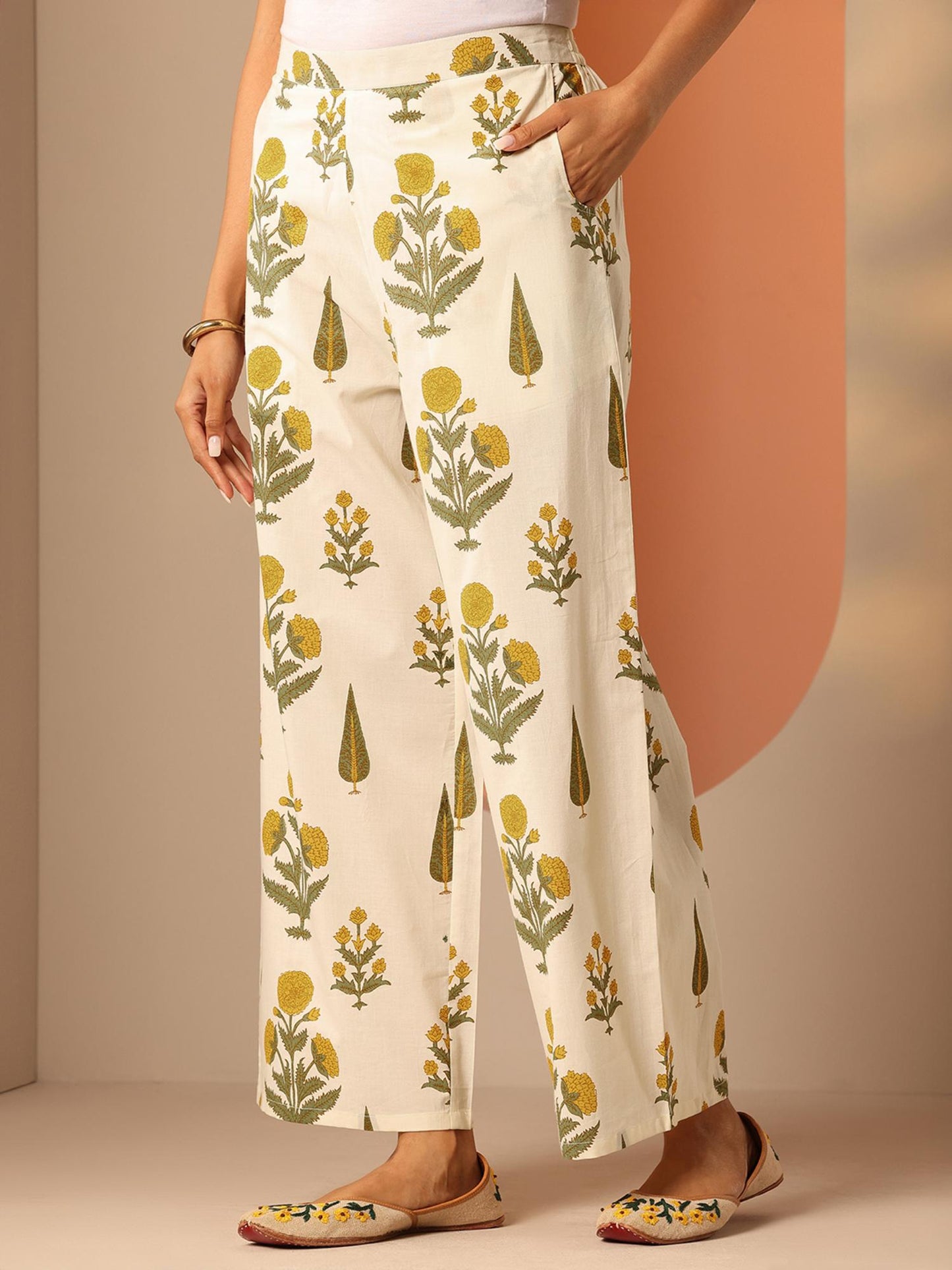 Yellow Floral Printed Co-Ord Set