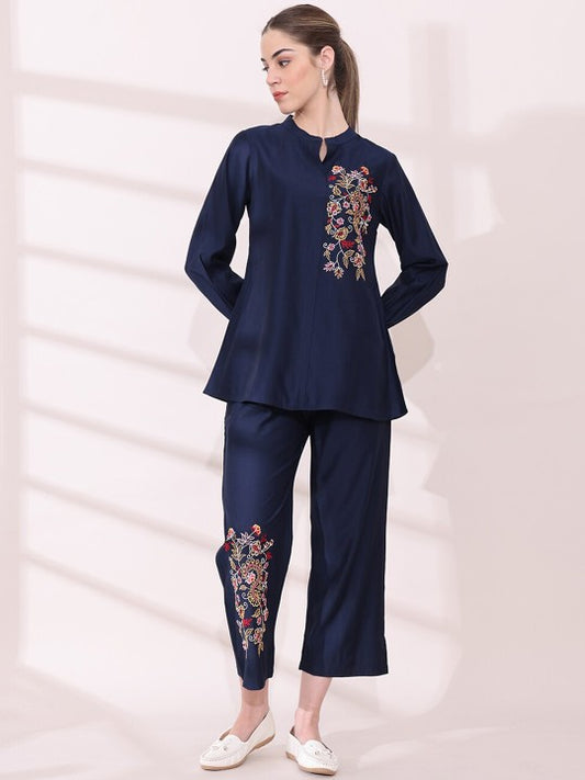 Anouk Embroidered Straight Top & Trouser