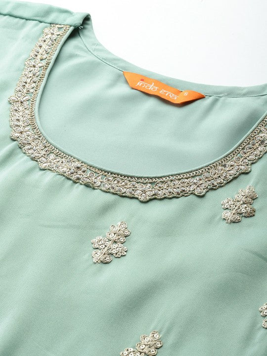 Indo Era Ethnic Motifs Embroidered Sequinned Kurta