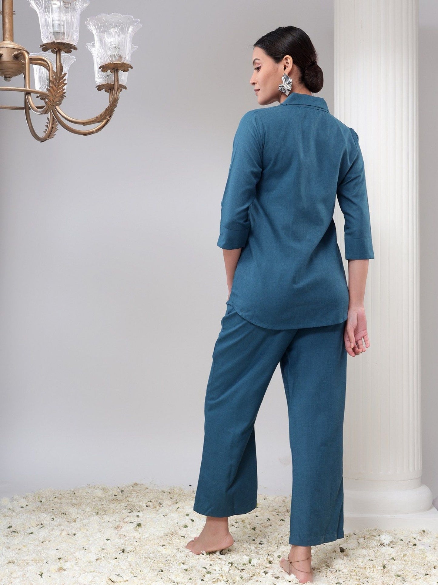 Teal Shirt and Trouser (Set of 2)