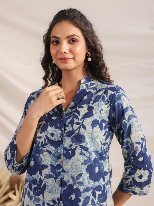 Cotton Floral Printed Regular Co-ord Set