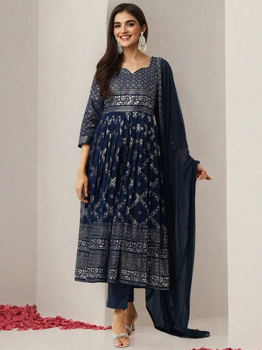 Ishin Women Ethnic Motifs Printed Regular Kurta