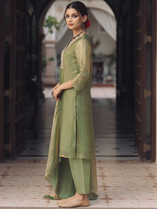 anayna Women Ethnic Motifs Embroidered Regular Kurta