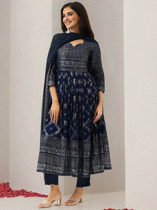 Ishin Women Ethnic Motifs Printed Regular Kurta