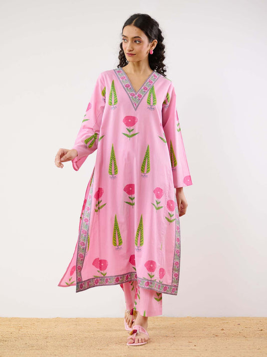 Printed Kurta and Pant Co-ord (Set of 2)
