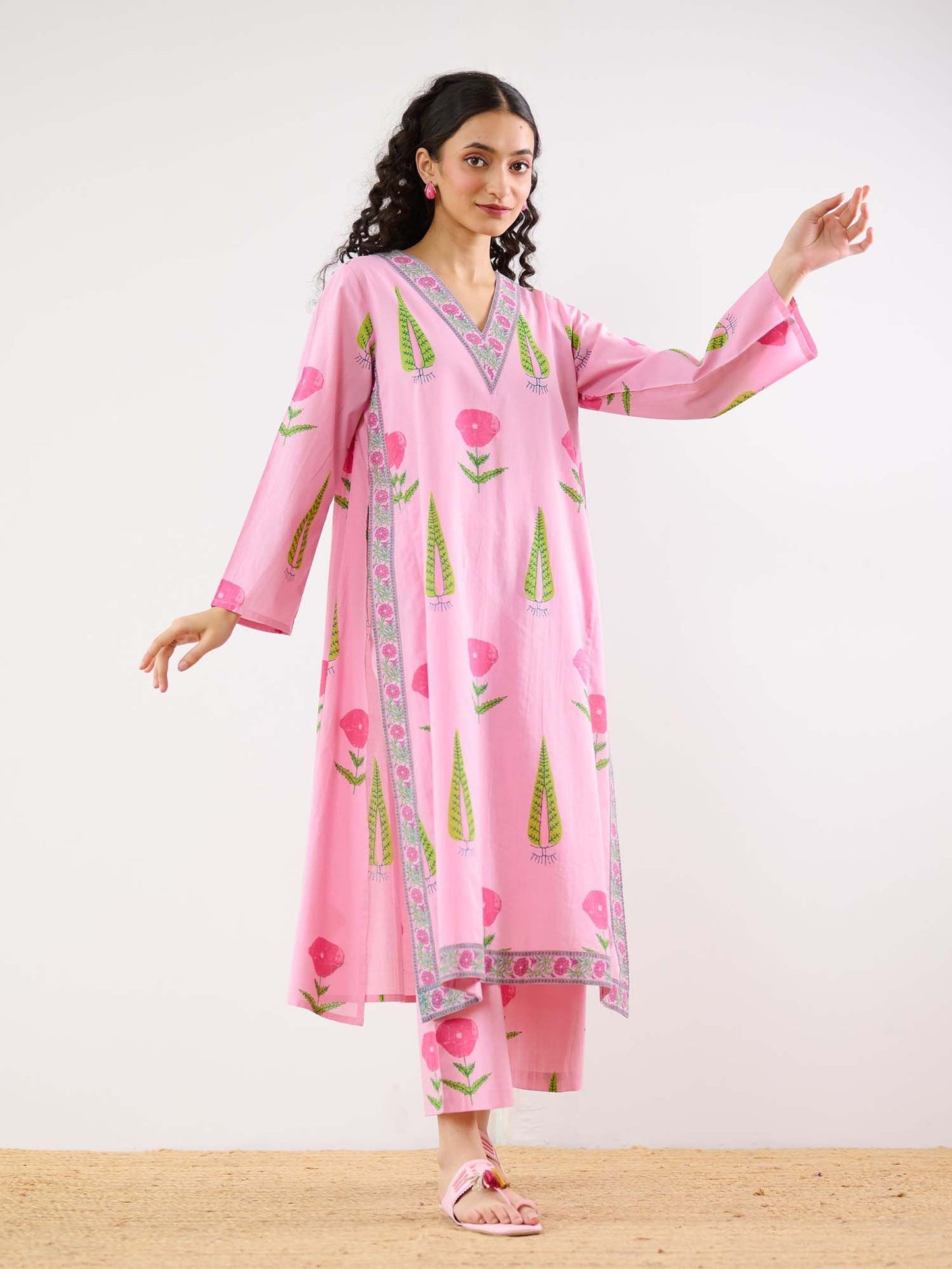 Printed Kurta and Pant Co-ord (Set of 2)
