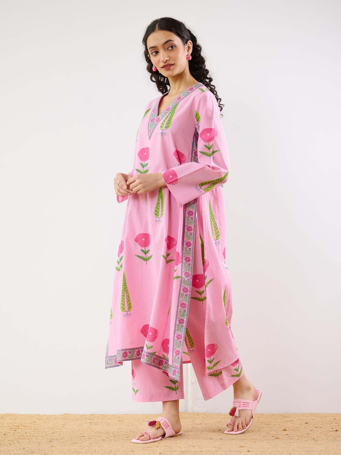 Printed Kurta and Pant Co-ord (Set of 2)