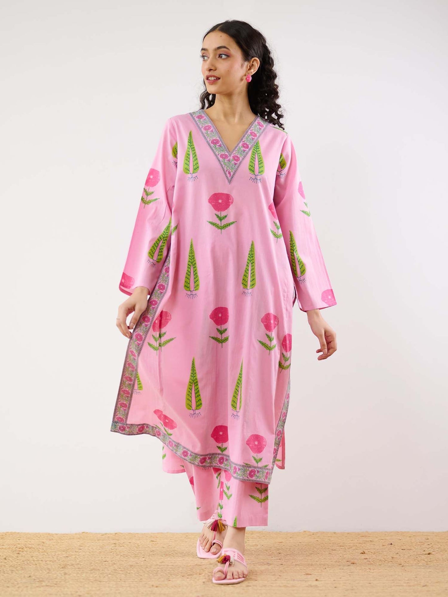 Printed Kurta and Pant Co-ord (Set of 2)