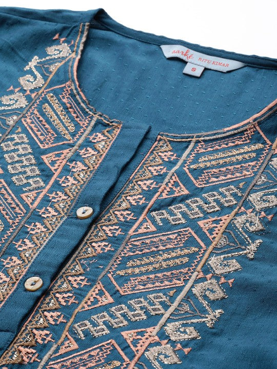 aarke Ritu Kumar Embroidered Zari Kurta