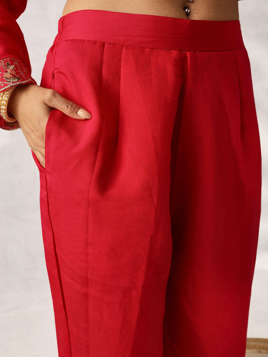 Ishin Women Ethnic Motifs Printed Kurta with Trouser & Dupatta