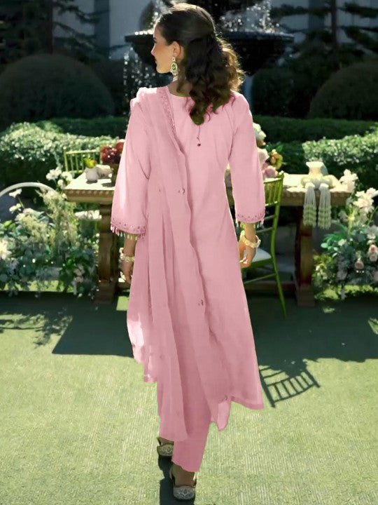 Indo Era Women Floral Embroidered Regular Kurta