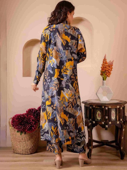 Aralia Printed Top With Trousers Co-Ords