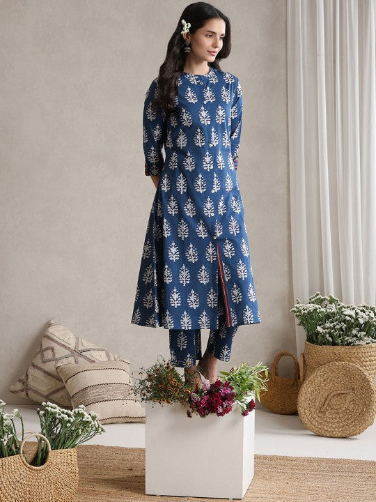 Printed Cotton Tunic With Trouser Co-Ords