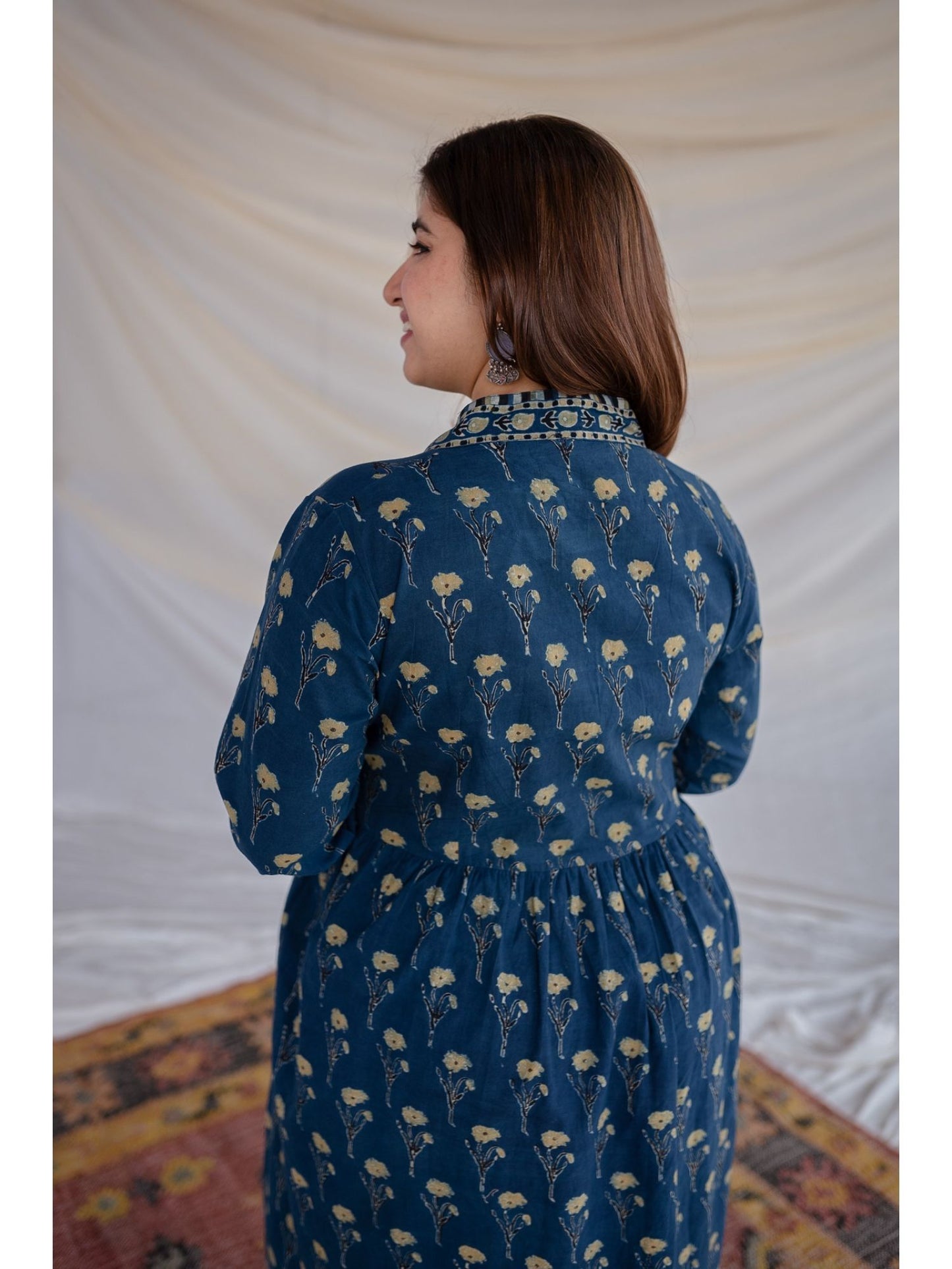 Ajrakh Cotton Maxi Dress