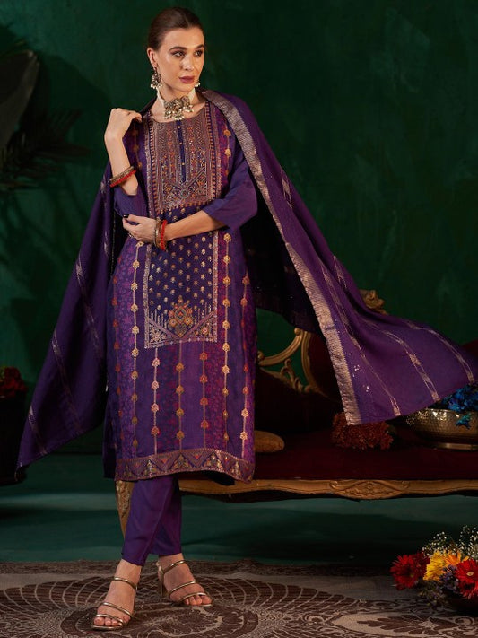 Anouk Women Ethnic Motifs Embroidered Regular Zardozi Kurta