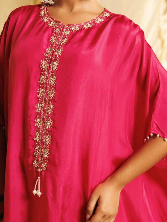 ZARI Women Ethnic Motifs Embroidered Kurta with Trousers