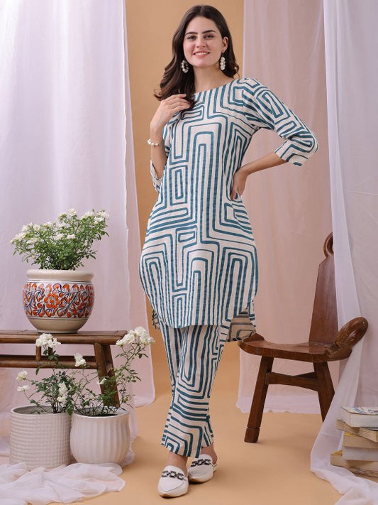 Printed Pure Flex Cotton Co-Ords