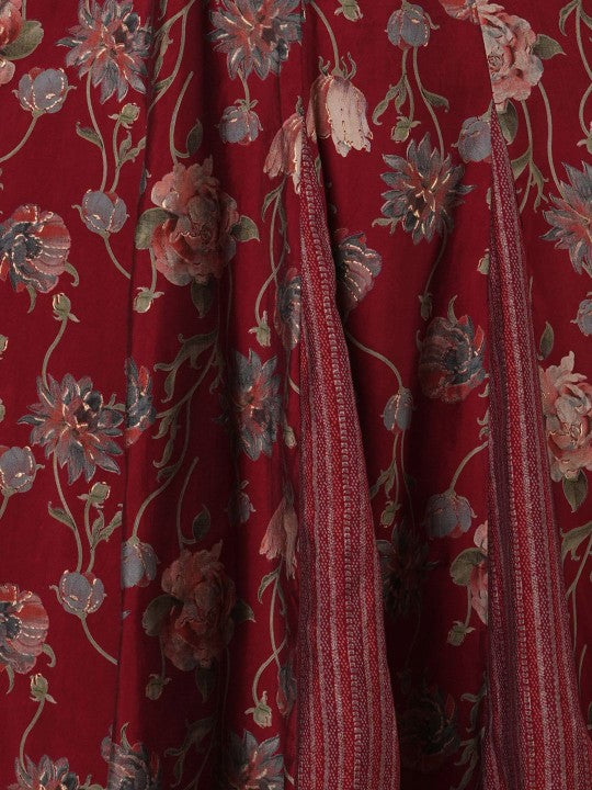 FASHOR Women Ethnic Motifs Printed Panelled Kurta