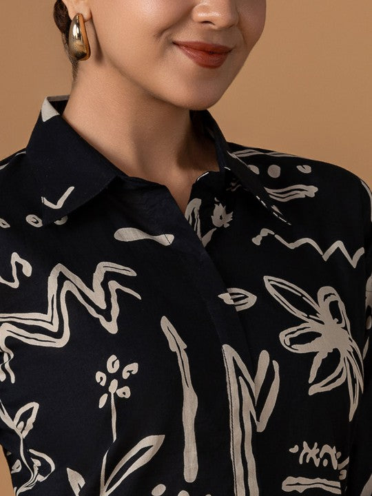 WOMEN PLUS Safar Printed Pure Cotton Tunic With Trousers Co-Ords
