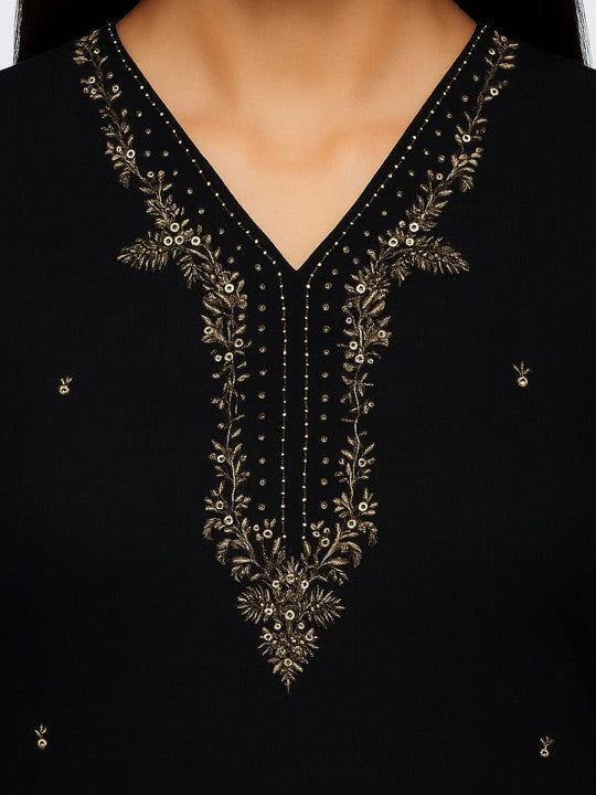 Ethnicity Ethnic Motifs Embroidered Sequinned Straight Kurta With Trousers & Dupatta
