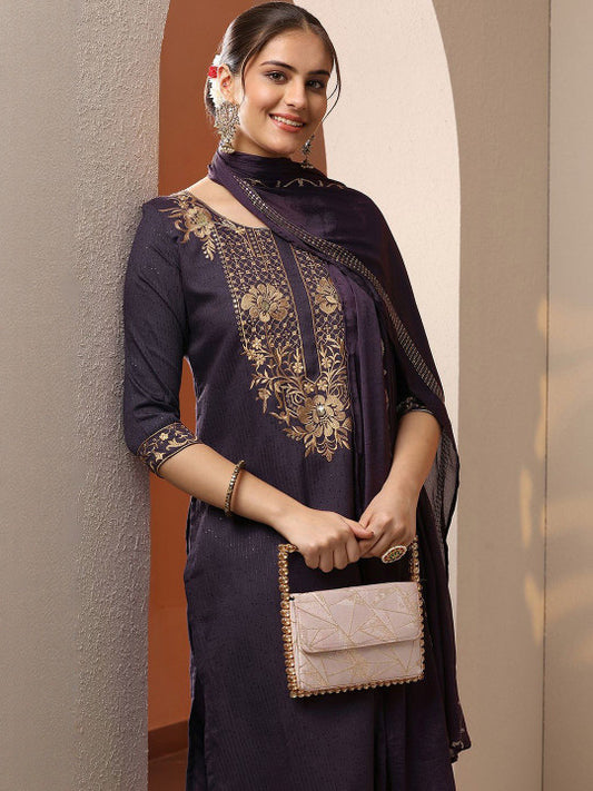 Gerua By Libas Women Ethnic Motifs Embroidered Kurta with Trousers & Dupatta