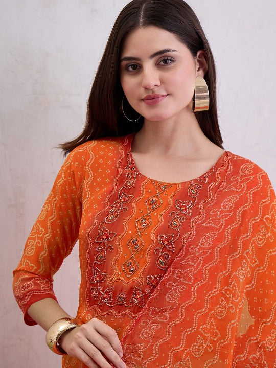 CHETI Women Natural Crepe Kurta