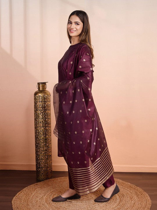 VISHNU WEAVES Women Solid Kurta