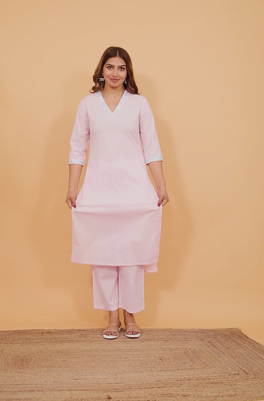 Soft Cotton Solid Kurta