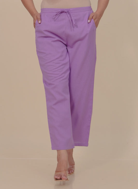 Linen Cotton Solid Pant