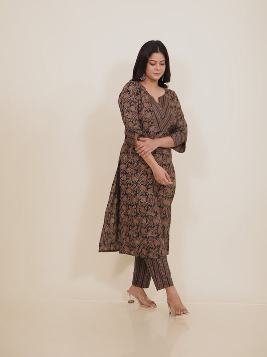 Soft Cotton Floral Kurta