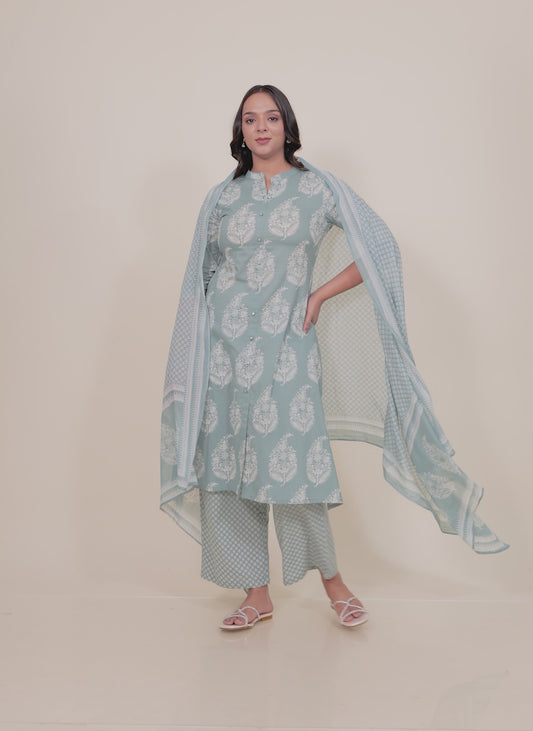 Soft Cotton Block Kurta