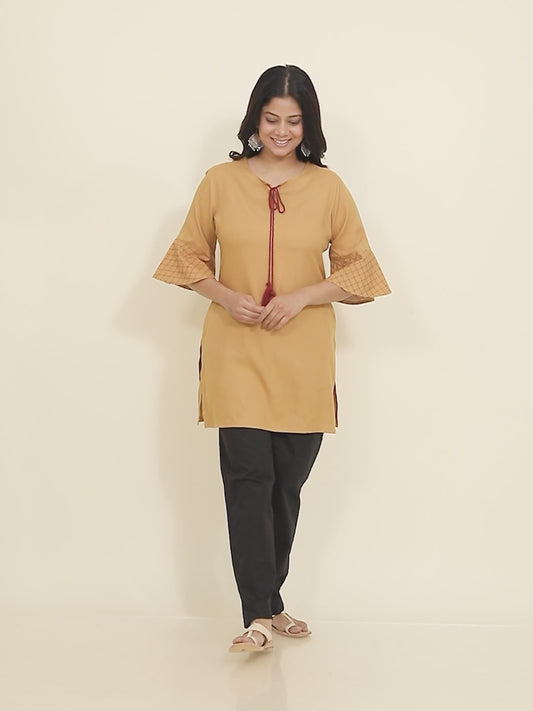 Rayon Solid Kurti