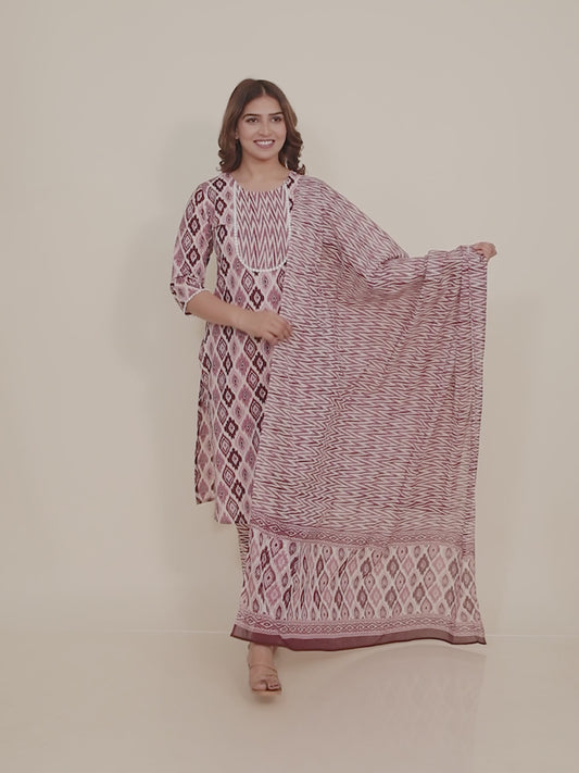 Soft Cotton Ikat Kurta