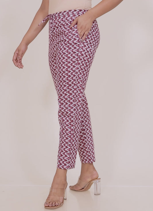 Soft Cotton Chevron Pant