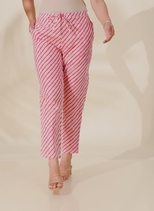 Soft Cotton Striped Pant