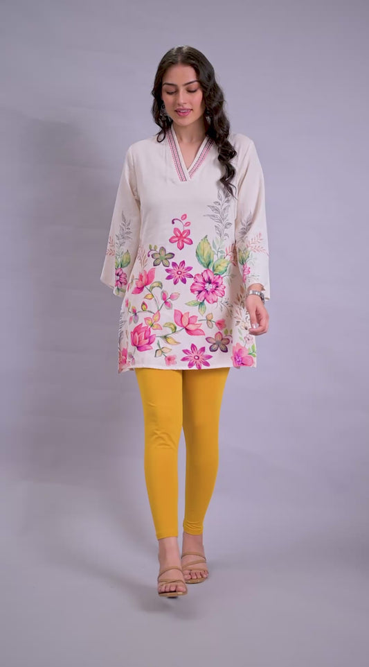 Knit Solid Mustard Leggings