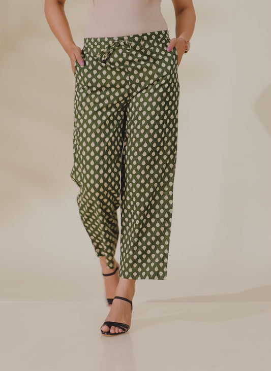 Soft Cotton Block Pant