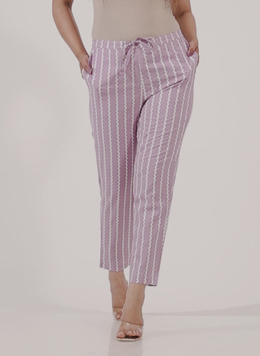 Soft Cotton Chevron Pant