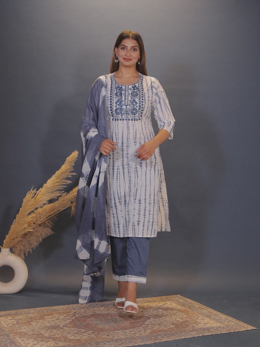 Soft Cotton Tie-Dye Kurta