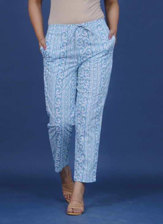 Soft Cotton Striped Pant