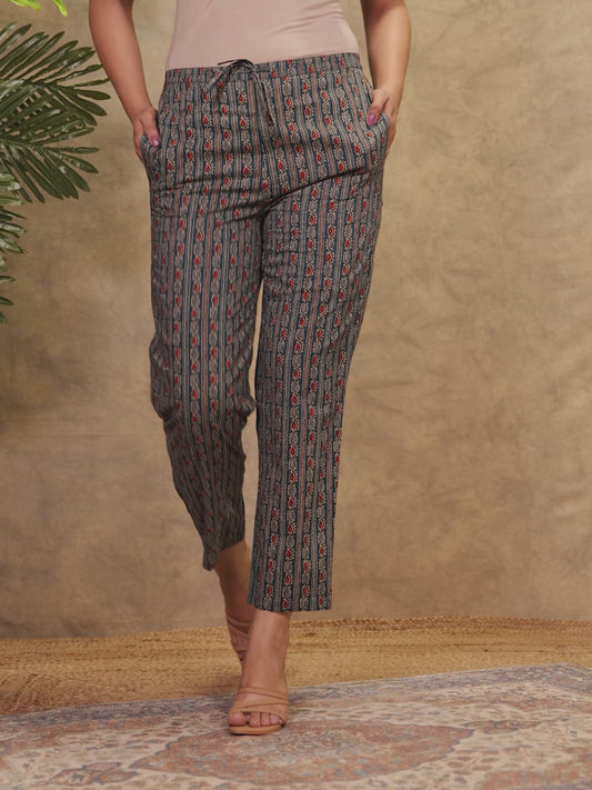 Soft Cotton Ajrakh Pant