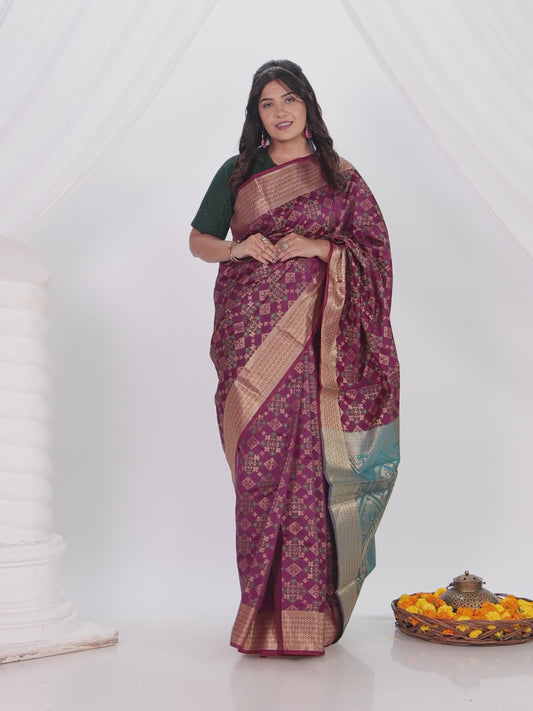 Brocade Purple Saree