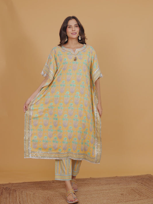 Soft Cotton Floral Kurta