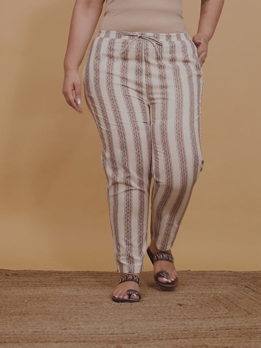 Soft Cotton Striped Pant