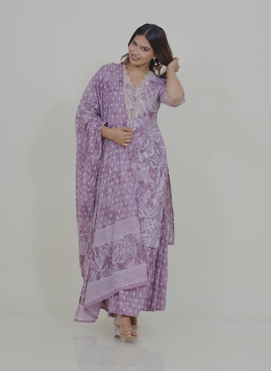 Soft Cotton Floral Kurta