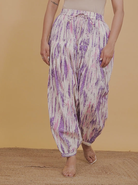 Kantha Cotton Tie-Dye Salwar